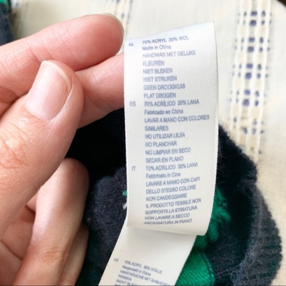 Wool Blend Eclectic Grandpa Striped Button Down Cropped Cardigan Preppy Sweater - Picture 11 of 14